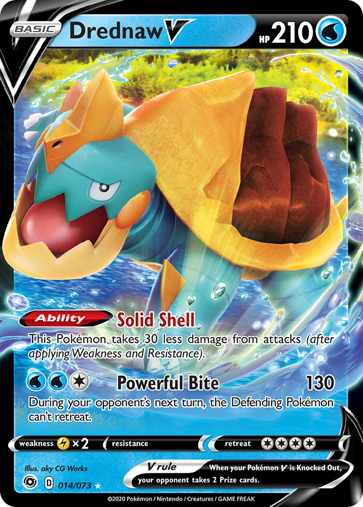 Drednaw V swsh35-14 Rare Holo V from Champion's Path Set