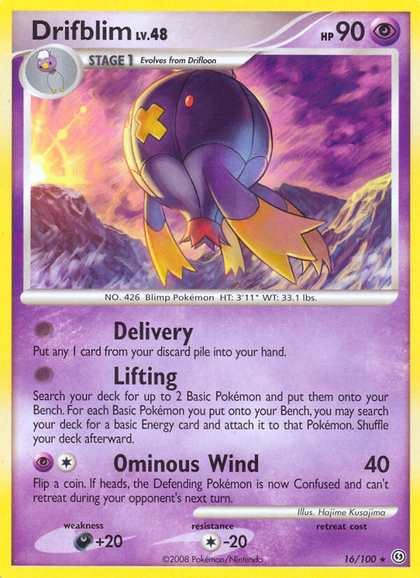 Drifblim dp7-16 Rare from Stormfront Set
