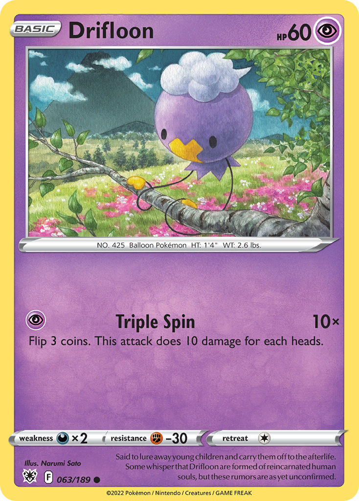 Drifloon swsh10-63 Common from Astral Radiance Set