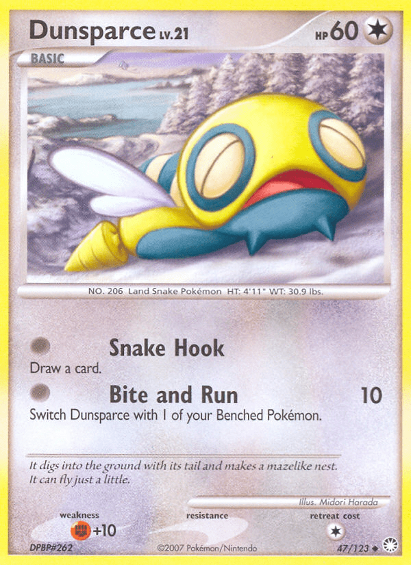 Dunsparce dp2-47 Uncommon from Mysterious Treasures Set