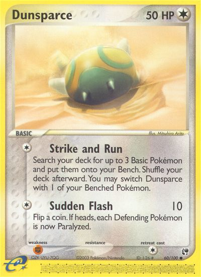 Dunsparce ex2-60 Common from Sandstorm Set