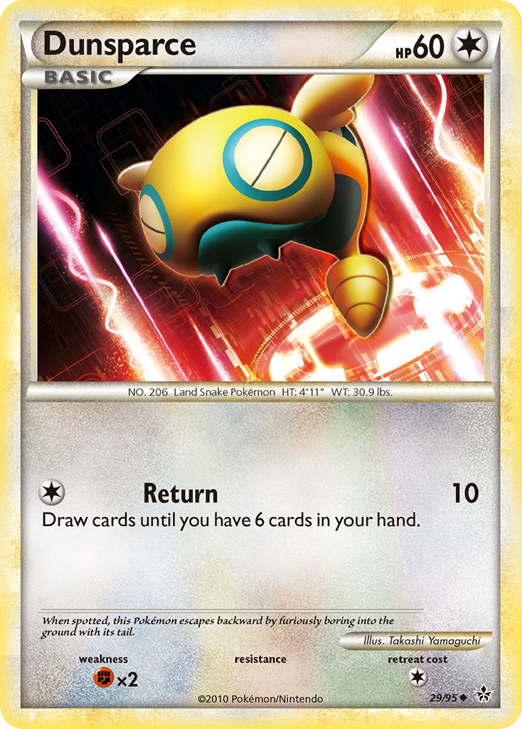Dunsparce hgss2-29 Uncommon from HS—Unleashed Set