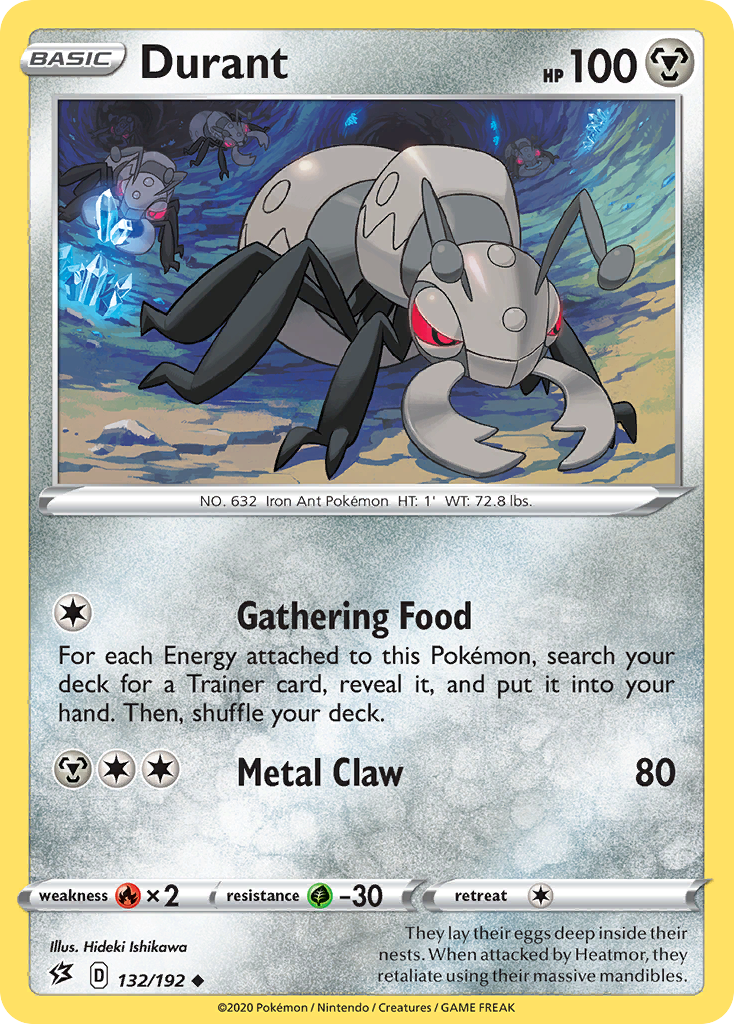 Durant swsh2-132 Uncommon from Rebel Clash Set
