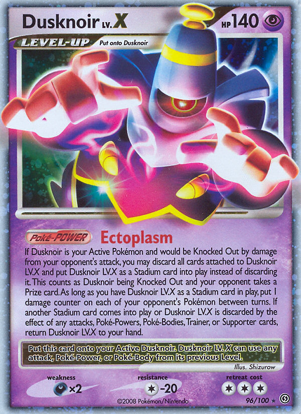 Dusknoir LV.X dp7-96 Rare Holo LV.X from Stormfront Set