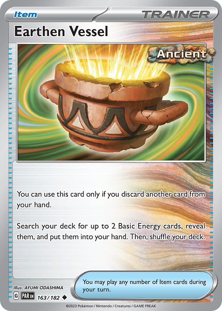 Earthen Vessel sv4-163 Uncommon from Paradox Rift Set