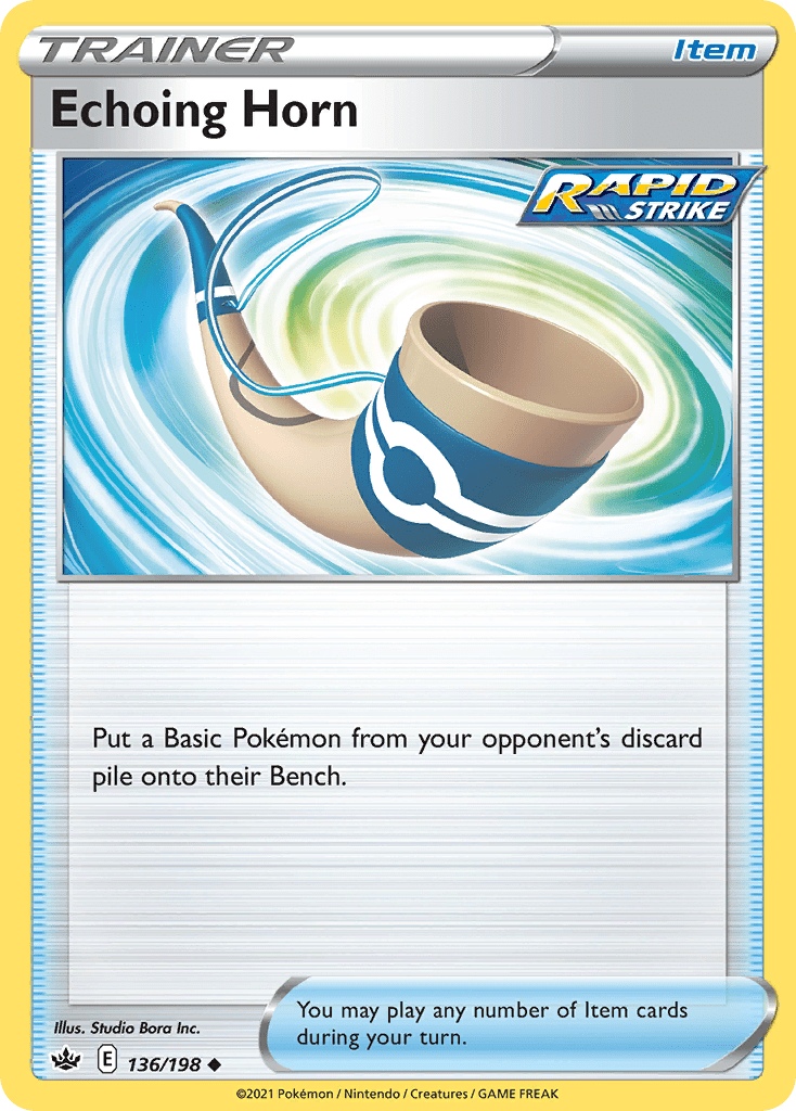 Echoing Horn swsh6-136 Uncommon from Chilling Reign Set