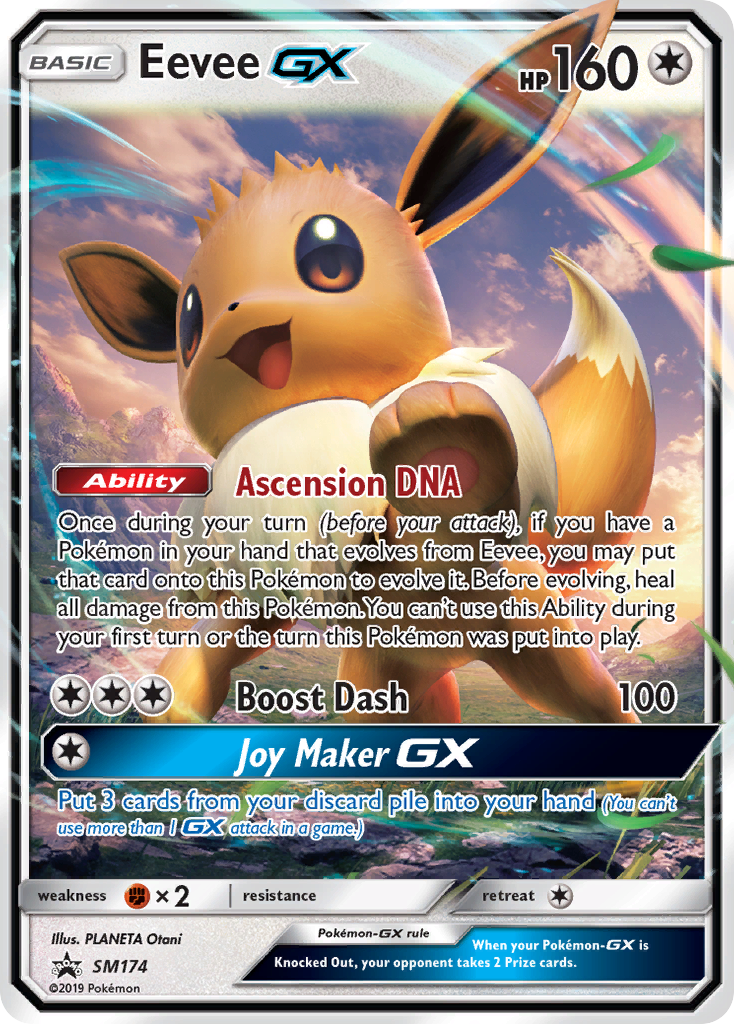 Eevee-GX smp-SM174 Promo from SM Black Star Promos Set