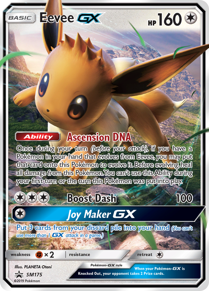 Eevee-GX smp-SM175 Promo from SM Black Star Promos Set