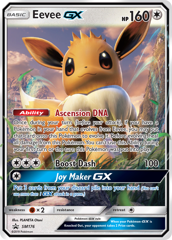 Eevee-GX smp-SM176 Promo from SM Black Star Promos Set