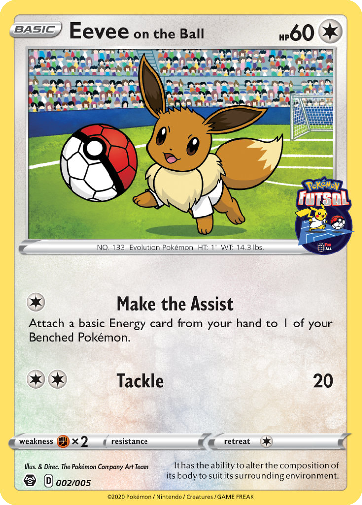 Eevee on the Ball fut20-2  from Pokémon Futsal Collection Set