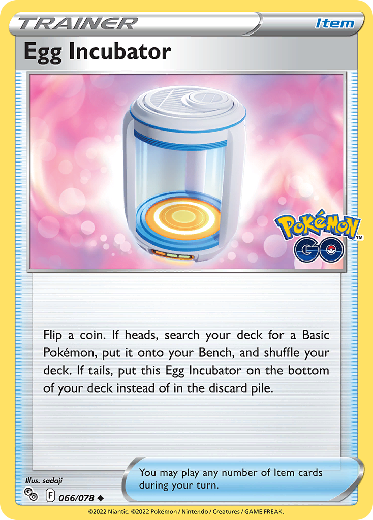 Egg Incubator pgo-66 Uncommon from Pokémon GO Set