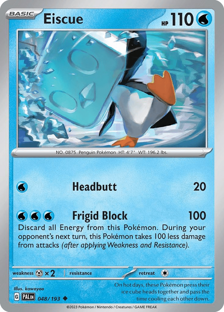Eiscue sv2-48 Uncommon from Paldea Evolved Set