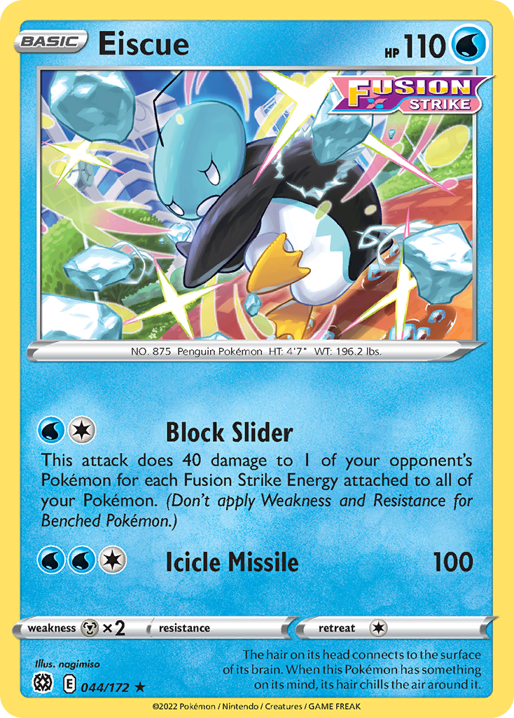 Eiscue swsh9-44 Rare from Brilliant Stars Set