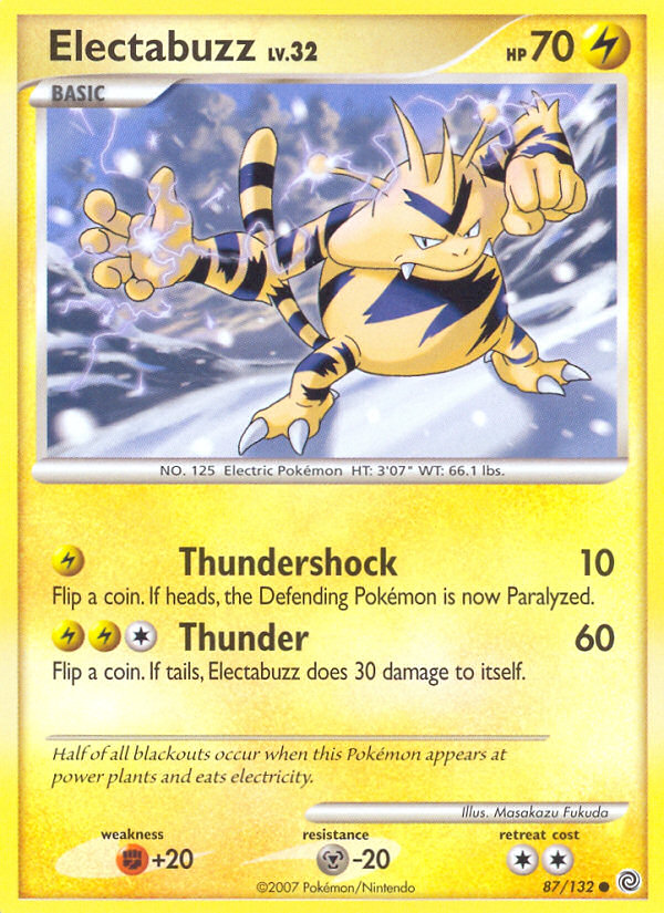 Electabuzz dp3-87 Common from Secret Wonders Set