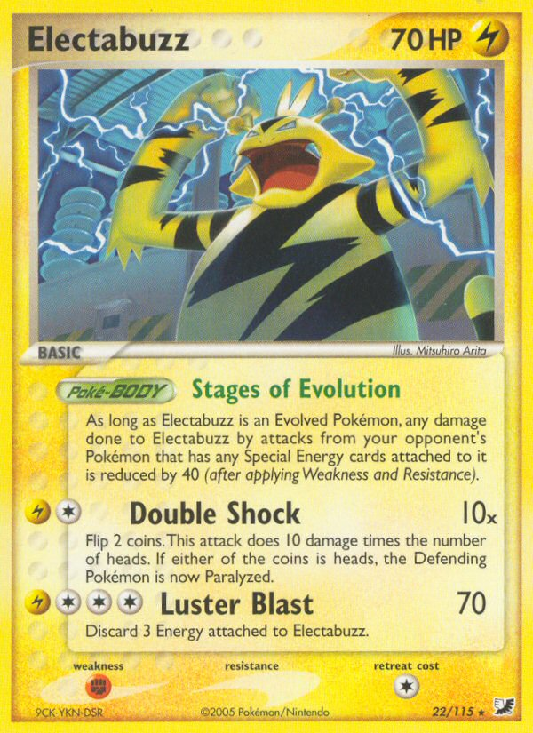 Electabuzz ex10-22 Rare from Unseen Forces Set