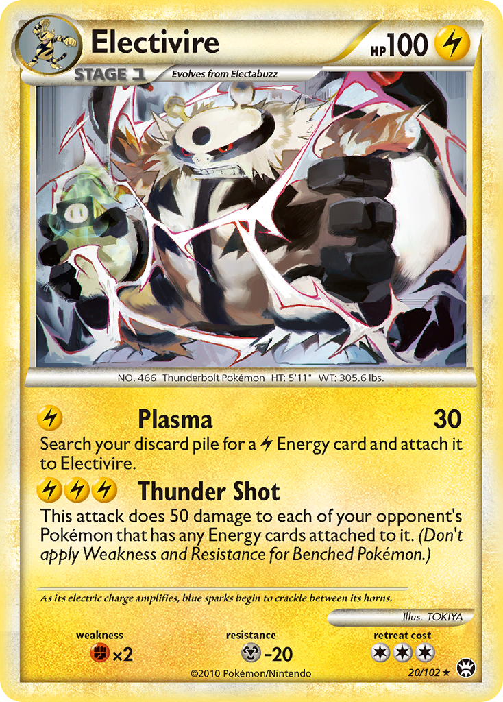 Electivire hgss4-20 Rare from HS—Triumphant Set