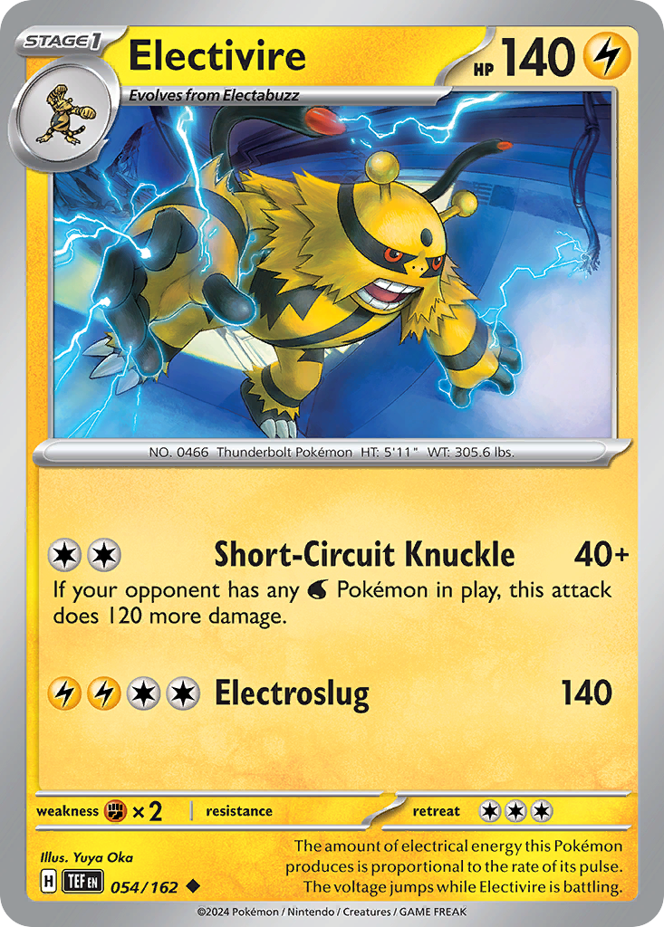 Electivire sv5-54 Uncommon from Temporal Forces Set