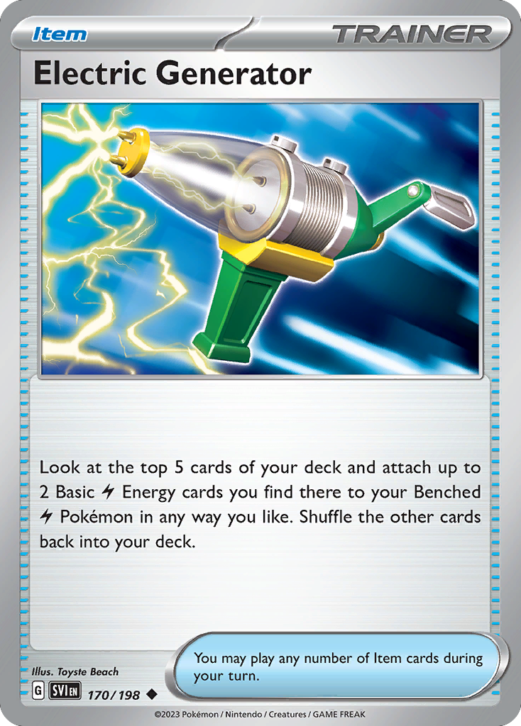 Electric Generator sv1-170 Uncommon from Scarlet & Violet Set
