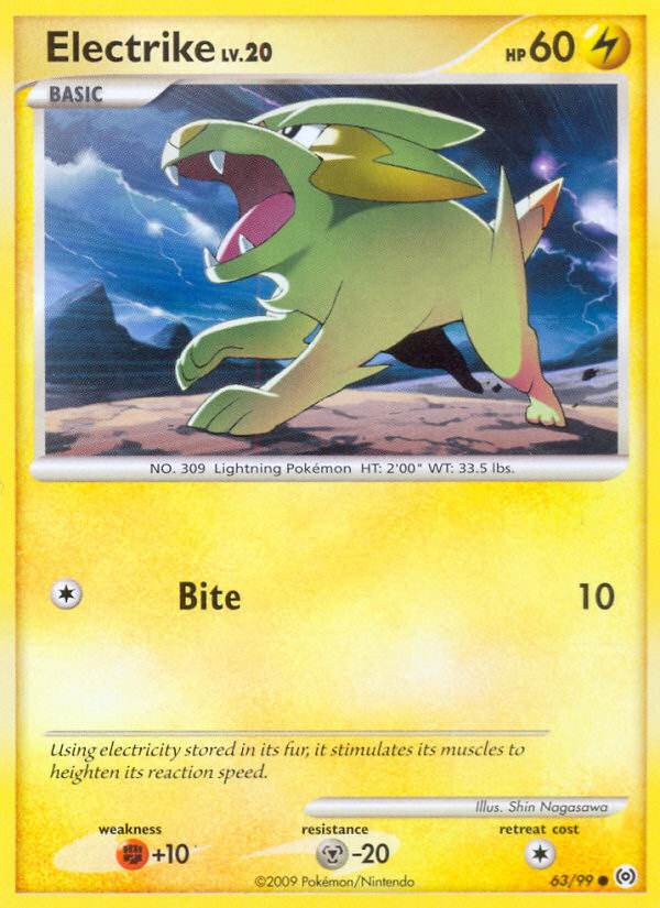 Electrike pl4-63 Common from Arceus Set