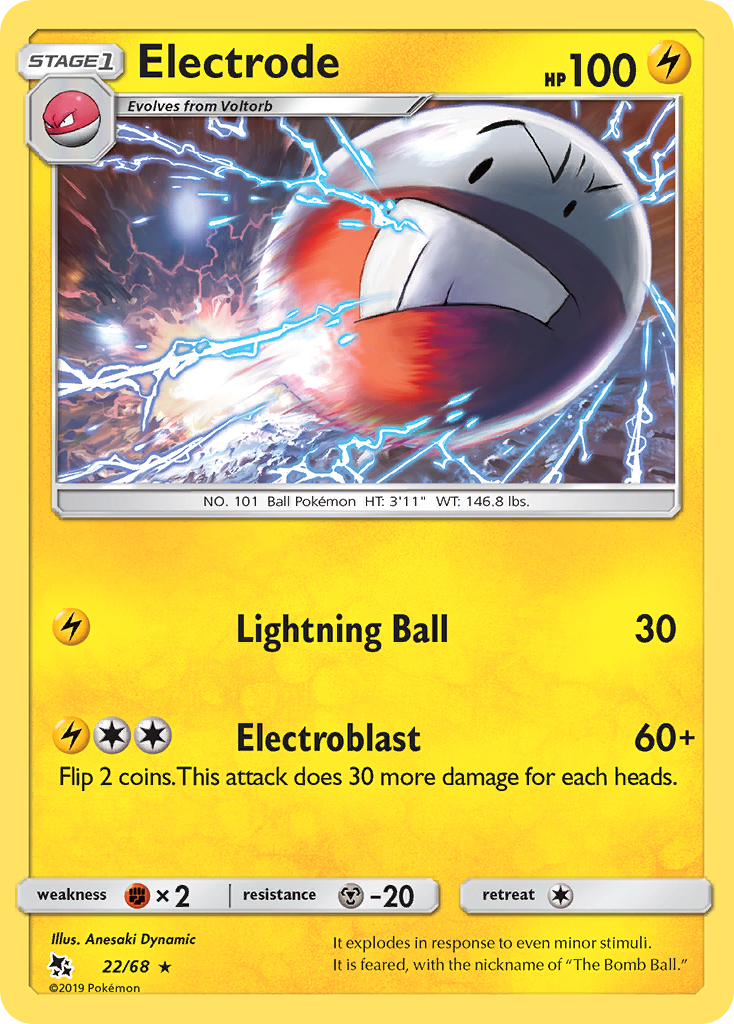 Electrode sm115-22 Rare from Hidden Fates Set
