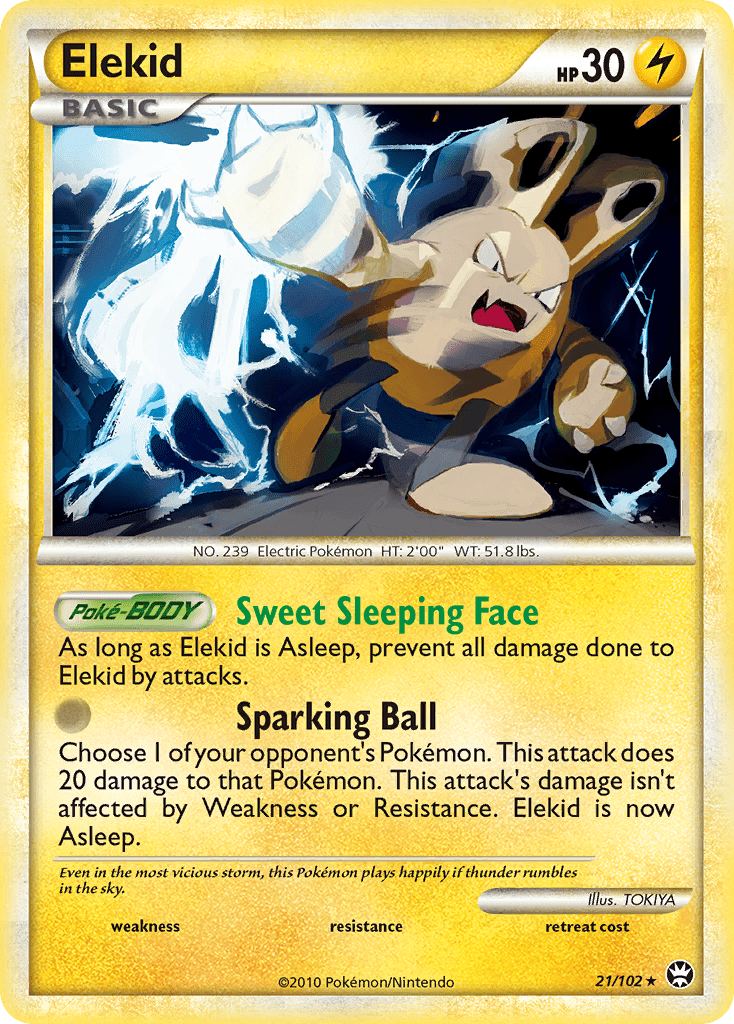 Elekid hgss4-21 Rare from HS—Triumphant Set