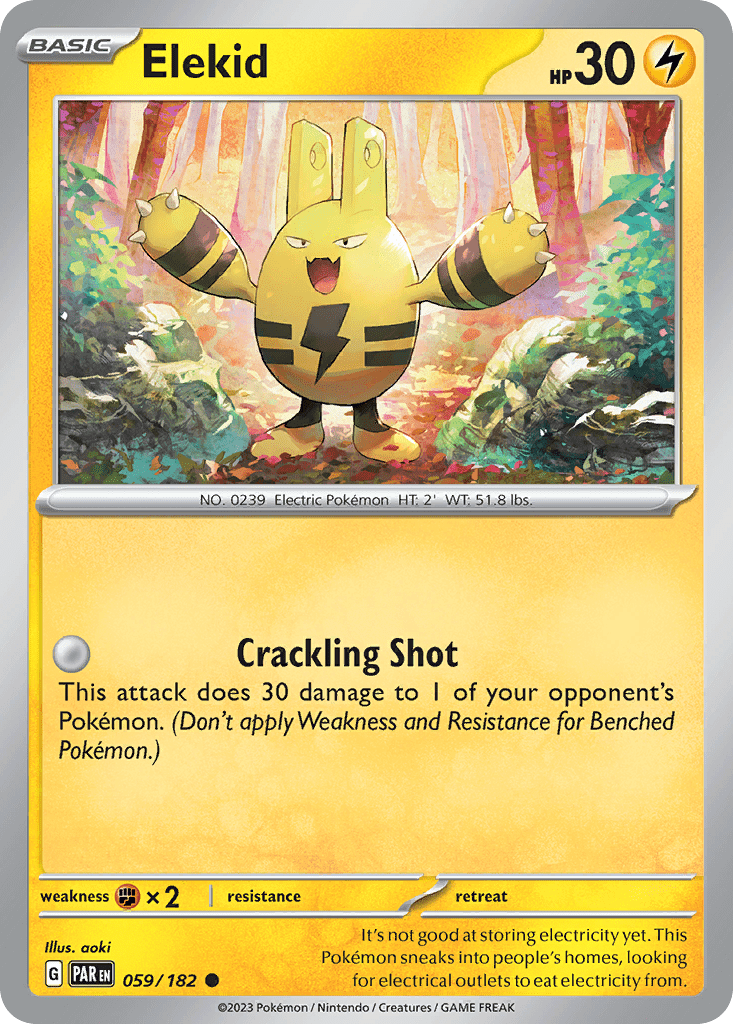 Elekid sv4-59 Common from Paradox Rift Set