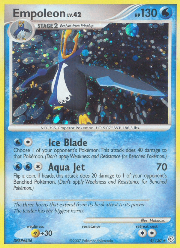 Empoleon dp1-4 Rare Holo from Diamond & Pearl Set