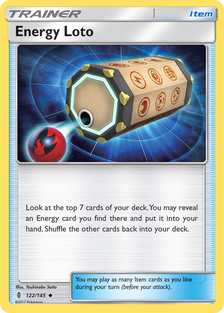 Energy Loto sm2-122 Uncommon from Guardians Rising Set