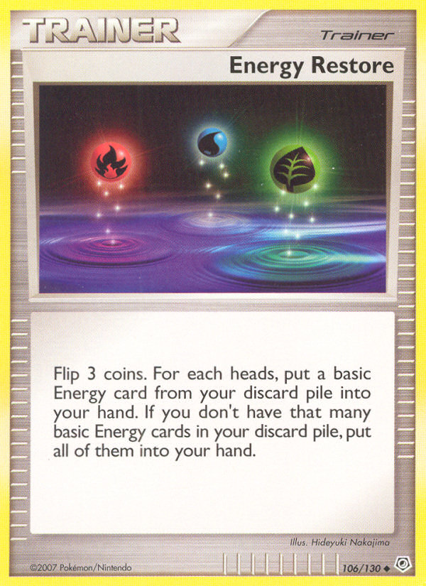 Energy Restore dp1-106 Uncommon from Diamond & Pearl Set