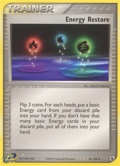 Energy Restore ex1-81 Uncommon from Ruby & Sapphire Set