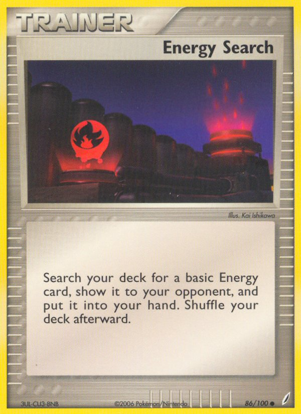 Energy Search ex14-86 Common from Crystal Guardians Set