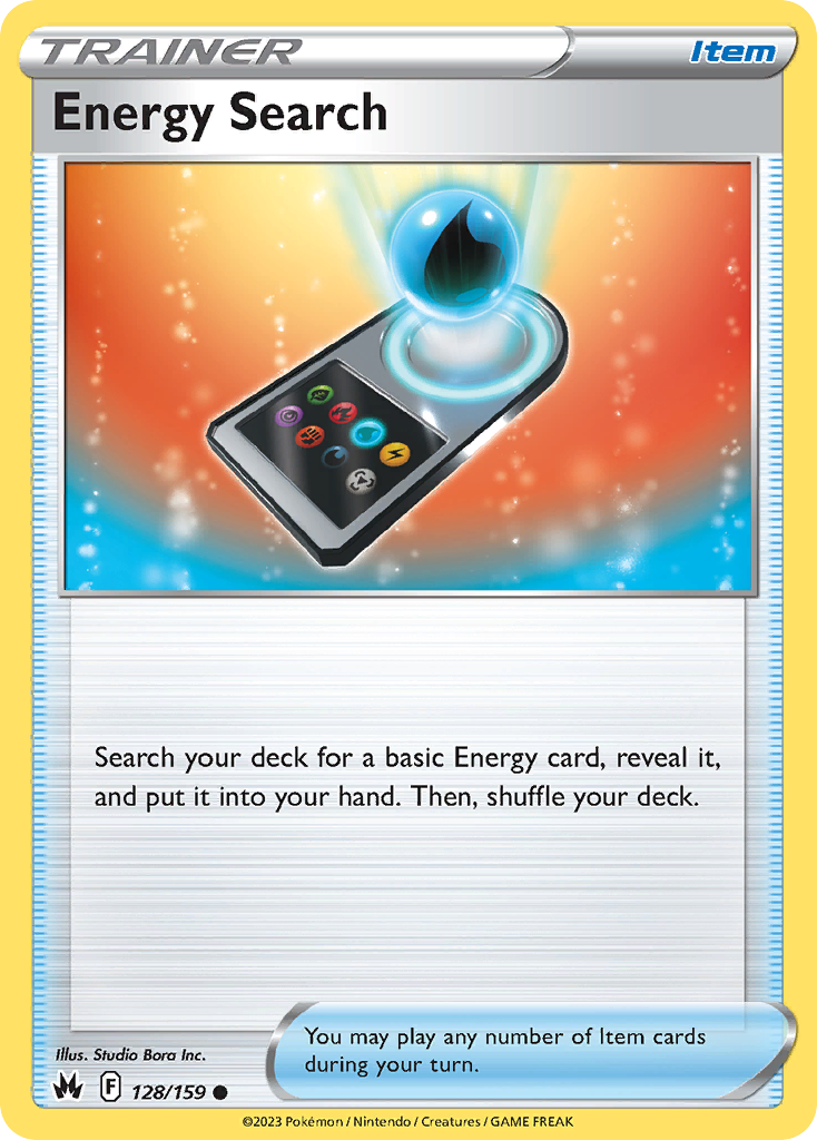 Energy Search swsh12pt5-128 Common from Crown Zenith Set