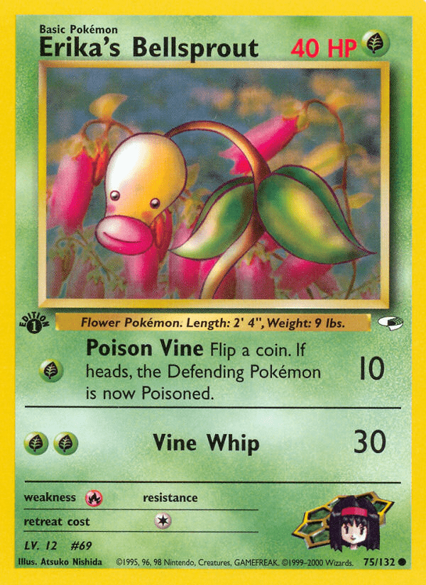 Erika’s Bellsprout gym1-75 Common from Gym Heroes Set