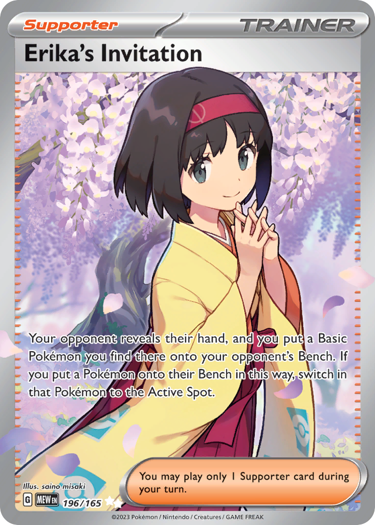 Erika’s Invitation sv3pt5-196 Ultra Rare from 151 Set