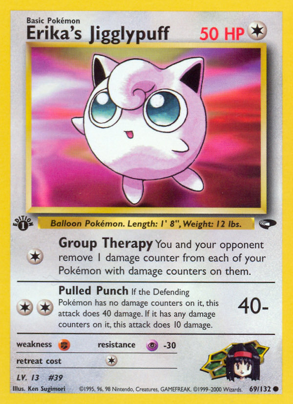 Erika’s Jigglypuff gym2-69 Common from Gym Challenge Set