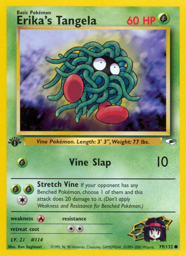 Erika’s Tangela gym1-79 Common from Gym Heroes Set