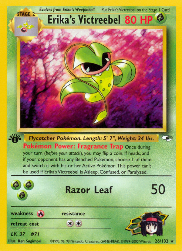 Erika’s Victreebel gym1-26 Rare from Gym Heroes Set