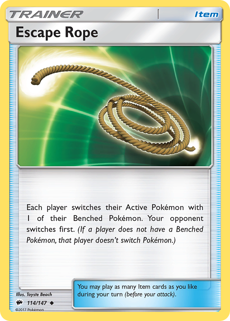 Escape Rope sm3-114 Uncommon from Burning Shadows Set