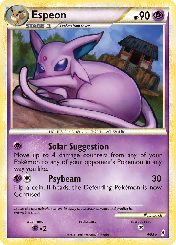 Espeon col1-4 Rare Holo from Call of Legends Set