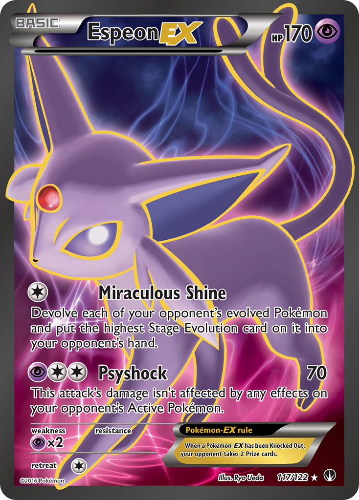 Espeon-EX xy9-117 Rare Ultra from BREAKpoint Set