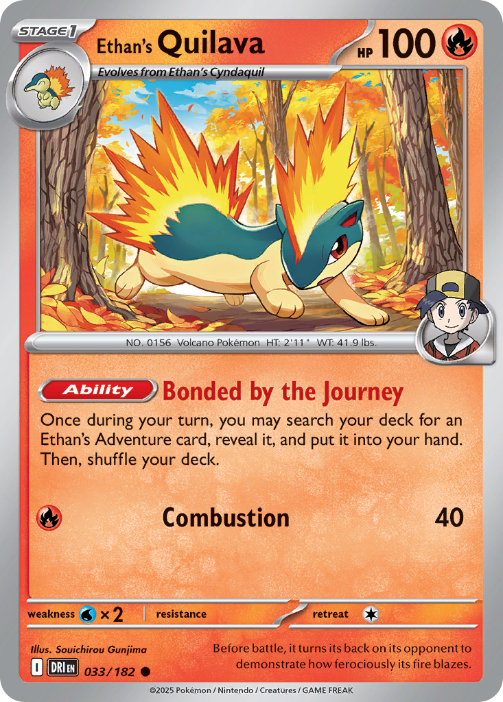 Ethan’s Quilava sv10-33 Common from Destined Rivals Set