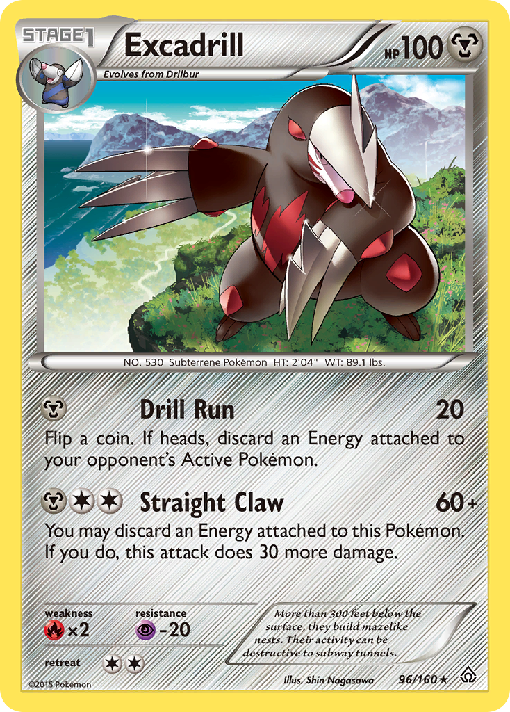Excadrill xy5-96 Rare from Primal Clash Set