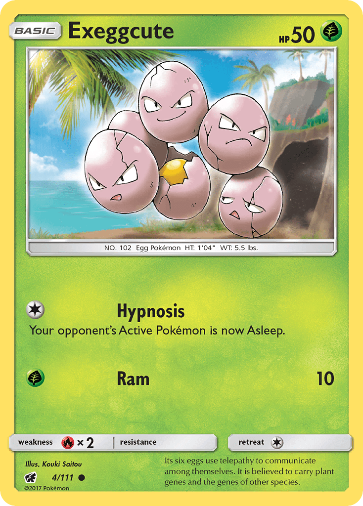 Exeggcute sm4-4 Common from Crimson Invasion Set