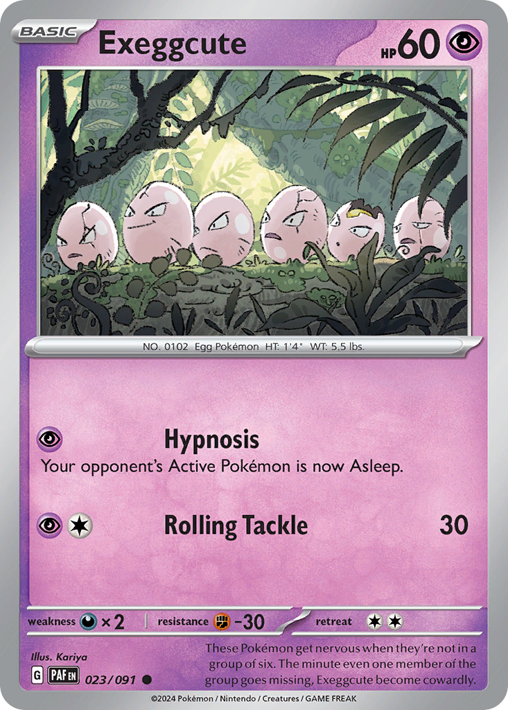 Exeggcute sv4pt5-23 Common from Paldean Fates Set