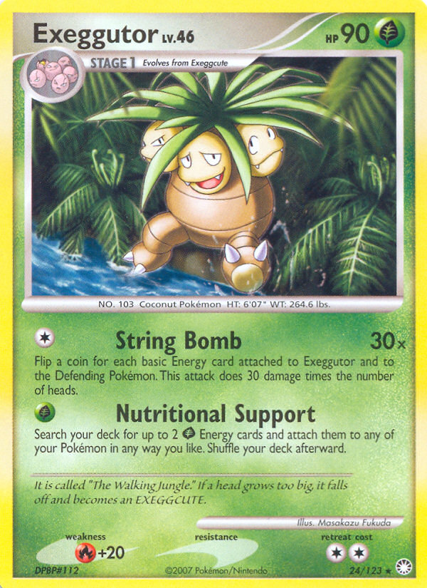 Exeggutor dp2-24 Rare from Mysterious Treasures Set