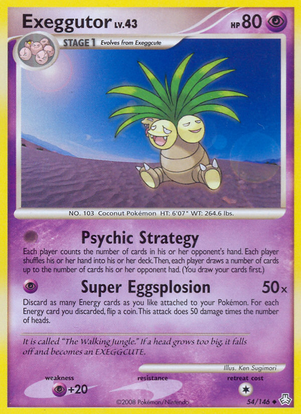 Exeggutor dp6-54 Uncommon from Legends Awakened Set