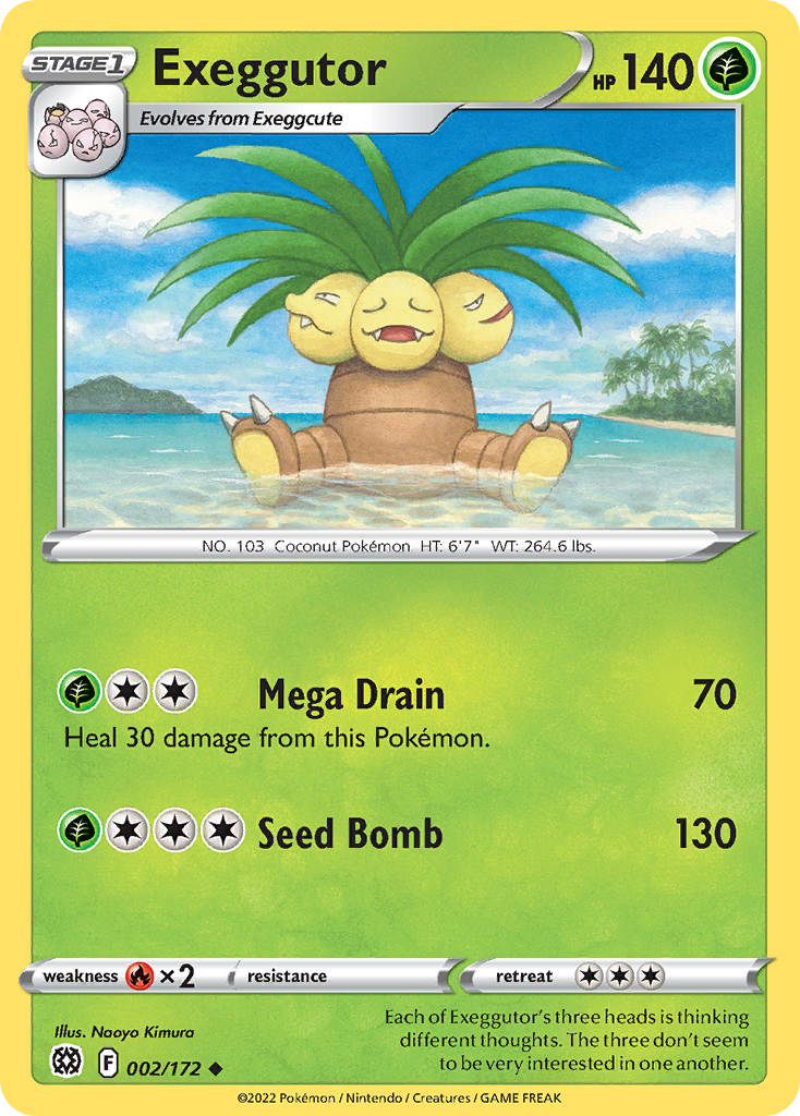 Exeggutor swsh9-2 Uncommon from Brilliant Stars Set