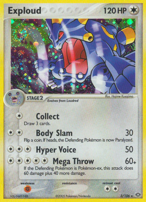 Exploud ex9-3 Rare Holo from Emerald Set