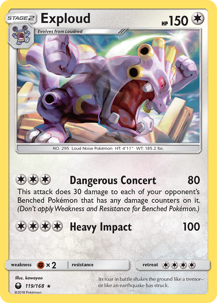 Exploud sm7-119 Rare from Celestial Storm Set