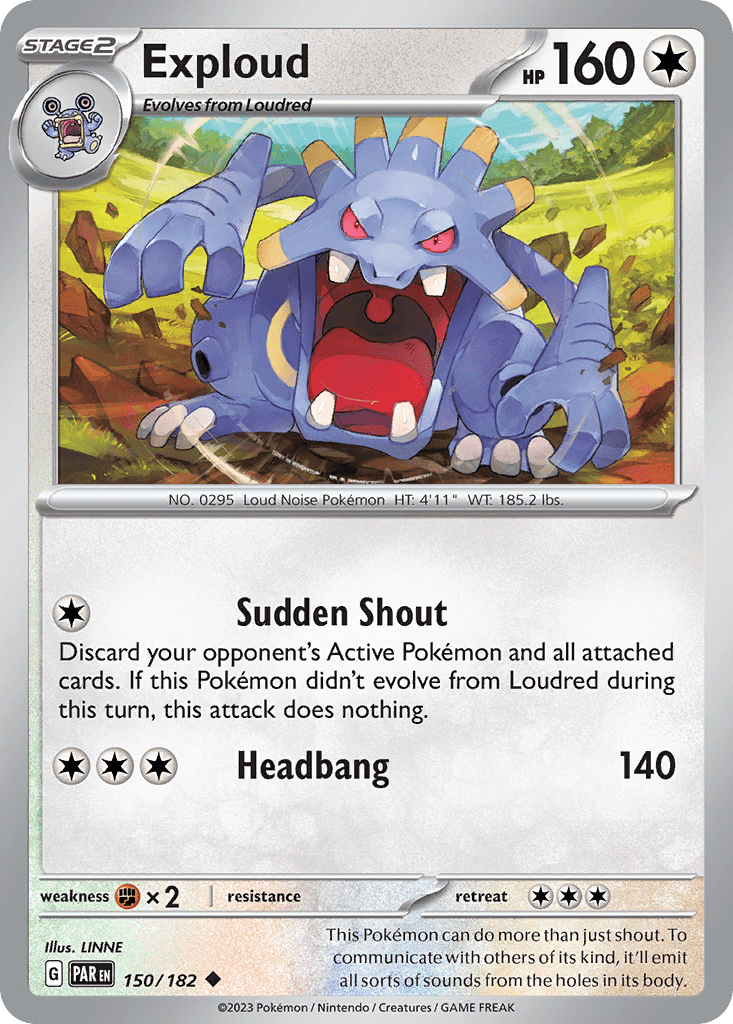 Exploud sv4-150 Uncommon from Paradox Rift Set